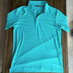 Teal Travis Mathew Polo in size medium